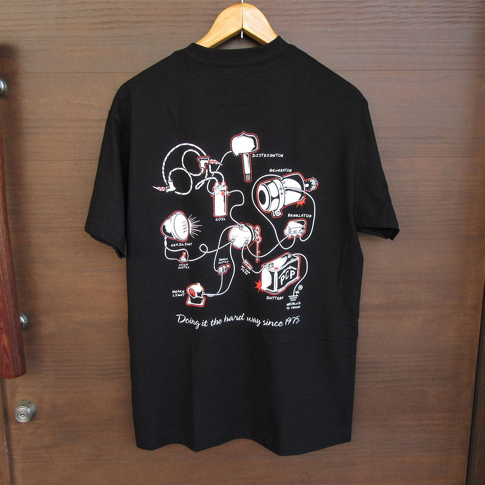 【PCP PHARES CYCLE PARTS】HARDWIRE S/S TEE BLK