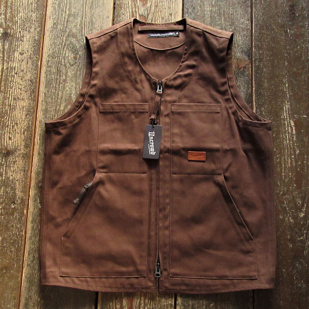 【UNCROWD/アンクラウド】CANVAS RIDE VEST